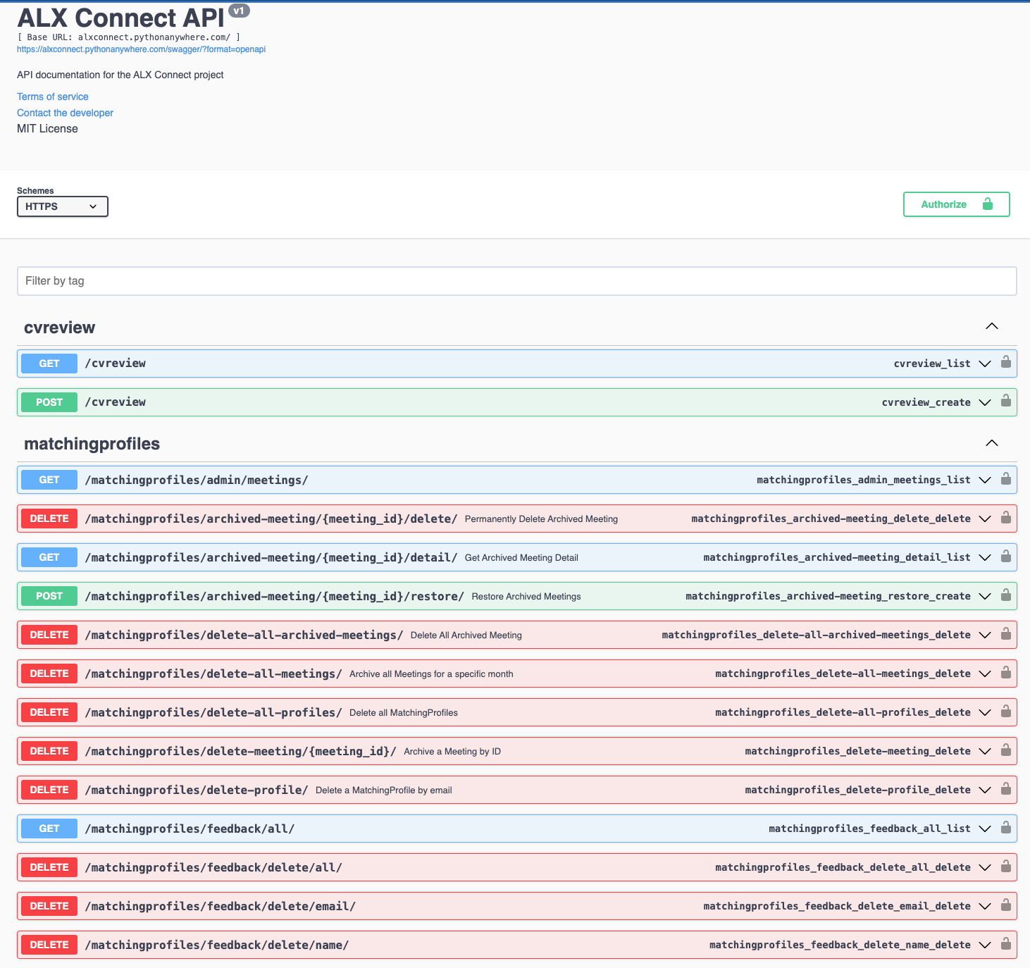 ALX Connect API
