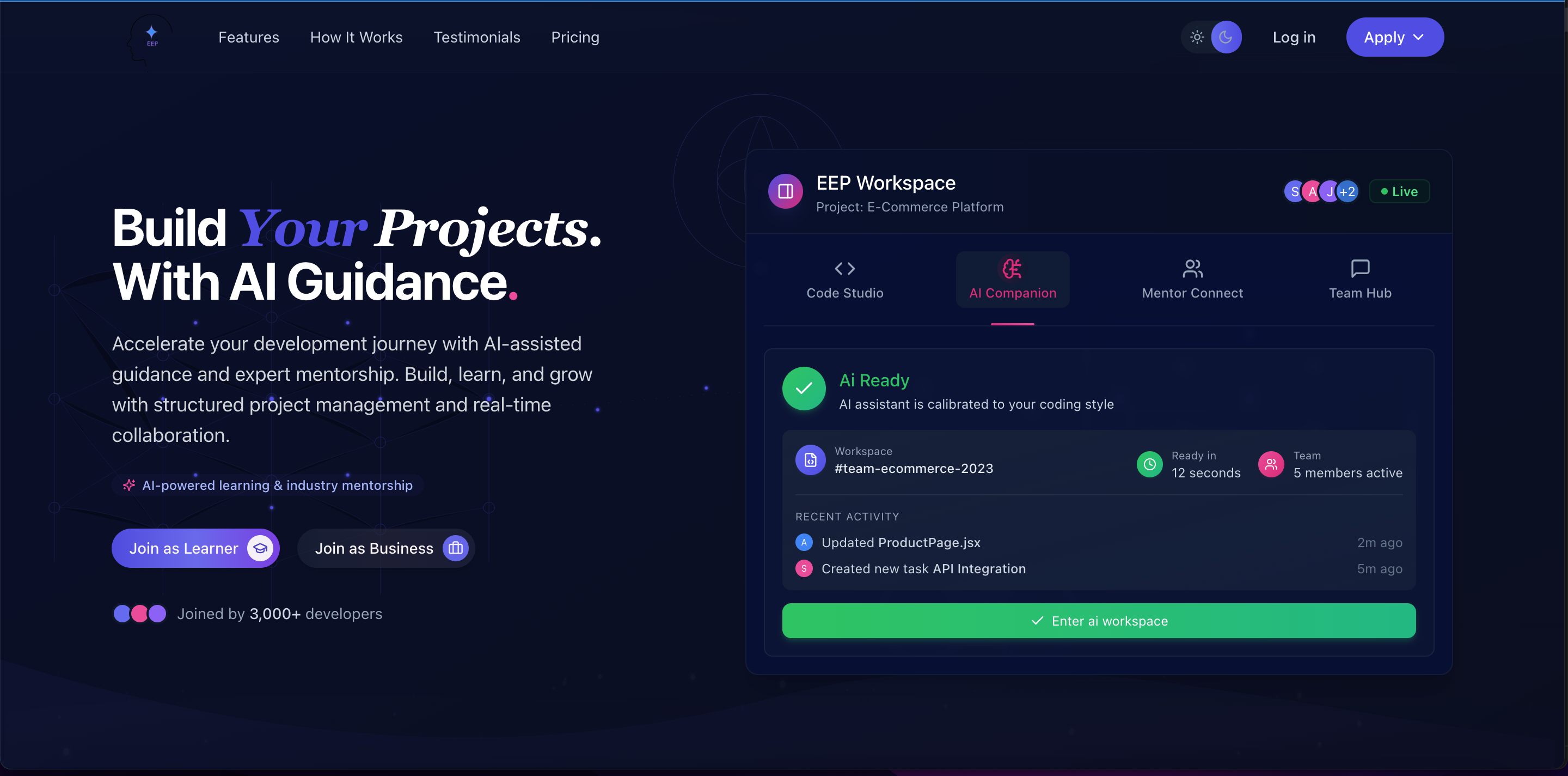 EEP - AI-powered learning & industry mentorship